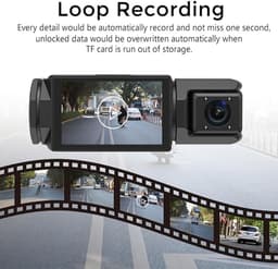 Autodashcam - 1080 P Full HD Dubbele Dashcam - Voorin - WiFi - 2 inch Scherm - Nachtzicht, G-sensor, Lusopname, 150° Groothoek - Bediening — thumbnail 4
