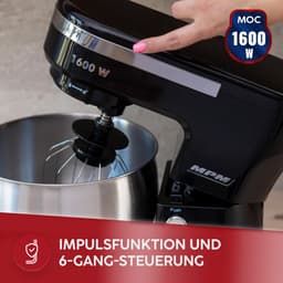 Planetenkeukenmachine met 2 mengkommen - 1600 W - Krachtige Keukenmachine — thumbnail 2