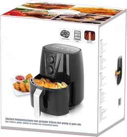 Nexvo® Airfryer xl - Airfryer xxl - Heteluchtfriteuse - Zwart- 26cm x 32cm x 30cm — thumbnail 4