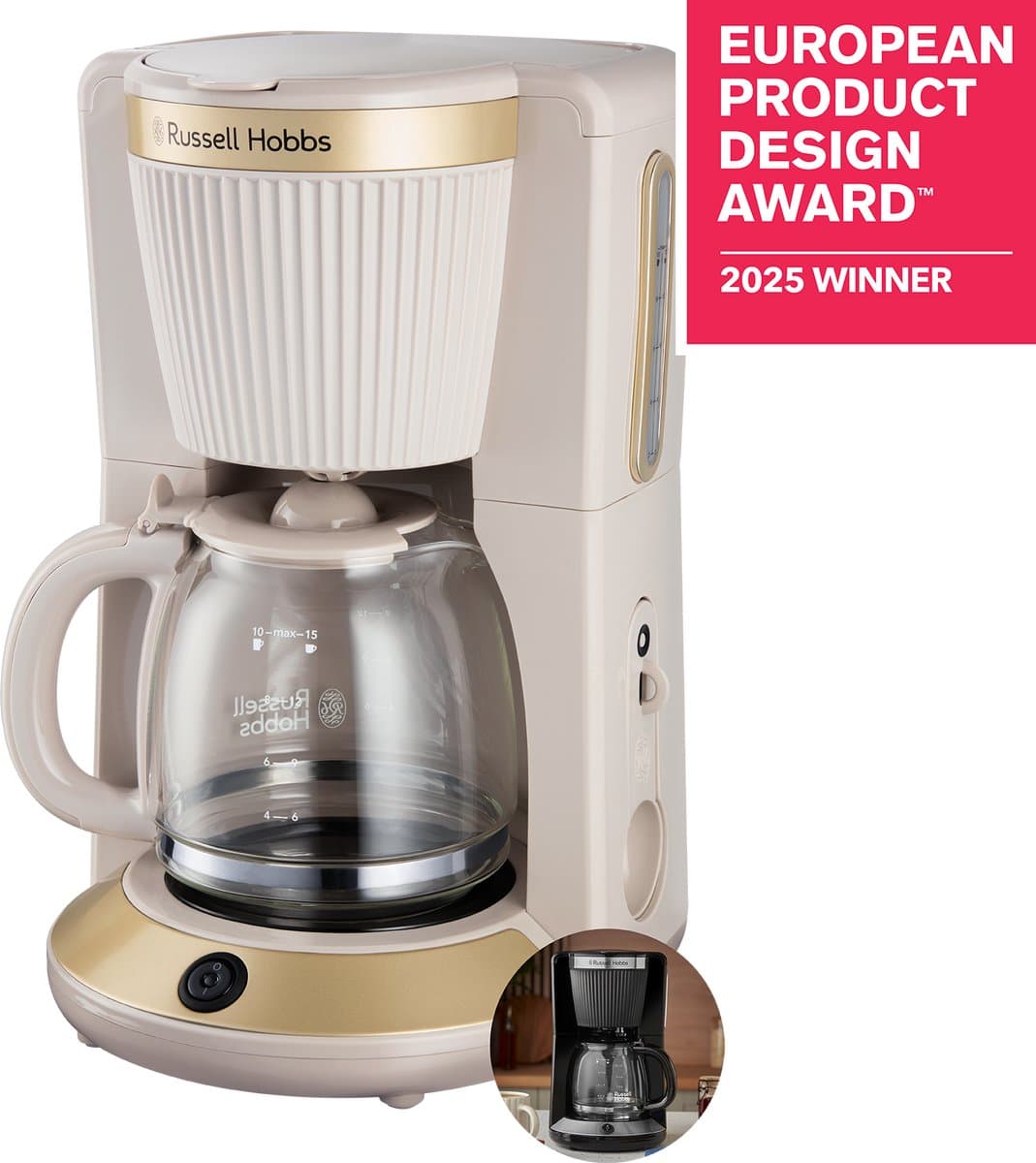 Russell Hobbs Brontë Stone - Filterkoffiezetapparaat - 26781-56 — afbeelding 1