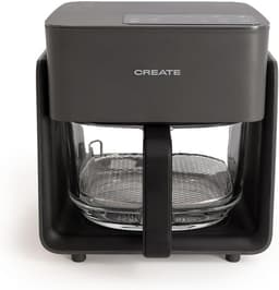 Heteluchtfriteuse Glas 4.2L Zwart voor Gezond Frituren 1300W — thumbnail 1