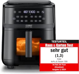 Heteluchtfriteuse Stoompan - Multi-cooker - Gezond Koken - 3-in-1 Combinatie - 7 Liter - Zwart — thumbnail 1