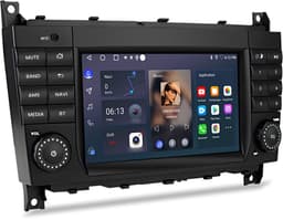 Junsun Andriod 15 Autoradio - Geschikt voor Mercedes-Benz C/CLK/CLC Klasse W203 W209 accessoires - Draadloze CarPlay & Andriod Auto, DAB+, GPS-Navigatiesystem, Bluetooth, WIFI, 7-inch Touchscreen, 2GB+32GB, DSP, Quad-core processor — thumbnail 1
