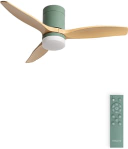 CREATE - Stille 40W plafondventilator met technische ABS bladen in verschillende maten - S - Met licht - Afstandsbediening - WIND CALM — thumbnail 1