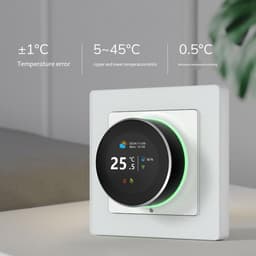 Vloerverwarming Thermostaat - Slimme Regelaar - Comfort Verwarmen - TFT Kleurenscherm - 16A Capaciteit - Zwart — thumbnail 5