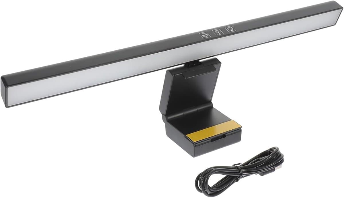 Monitor Lampbalk - Schermverlichting - Oogcomfort Verlichten - Instelbare Kleurtemperatuur - 39.7 cm Lengte - Zwart — afbeelding 1