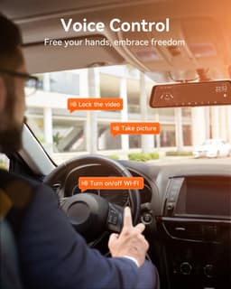 Allero Achteruitkijkspiegel - Met Camera - Digitaal 4K - Achteruitrijcamera - Dashcam - Dashcam voor Auto - WiFi - 64gb - zwart — thumbnail 4