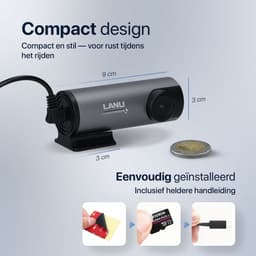 Dashcam Pro WiFi - Full HD - Dashcam voor Auto - Nachtzicht & Botsingdetectie - Mobiele App - Incl. 32GB SD-kaart — thumbnail 2