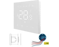 Thermostaat | Inbouw touchscreen | Tuya Smart Life | 4-draads 230V | Wit