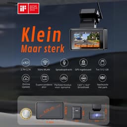 Aurixi® Dual Dashcam - Voor en Achter Camera – Auto Camera Met Nachtzicht - Zwart- 14cm x 15cm x 11cm — thumbnail 2