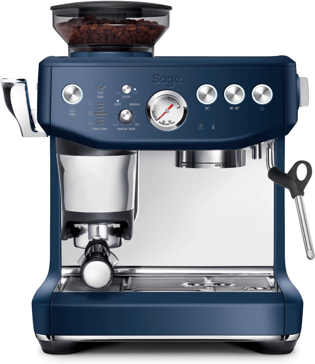Sage SES876DBL the Barista Express Impress Damson Blue - Pistonmachine - Assisted Tamping — afbeelding 1
