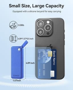 Externe SSD Schijf - Snelle Opslag - Bestanden Overzetten - Compact Ontwerp - 512 GB - Blauw — thumbnail 3