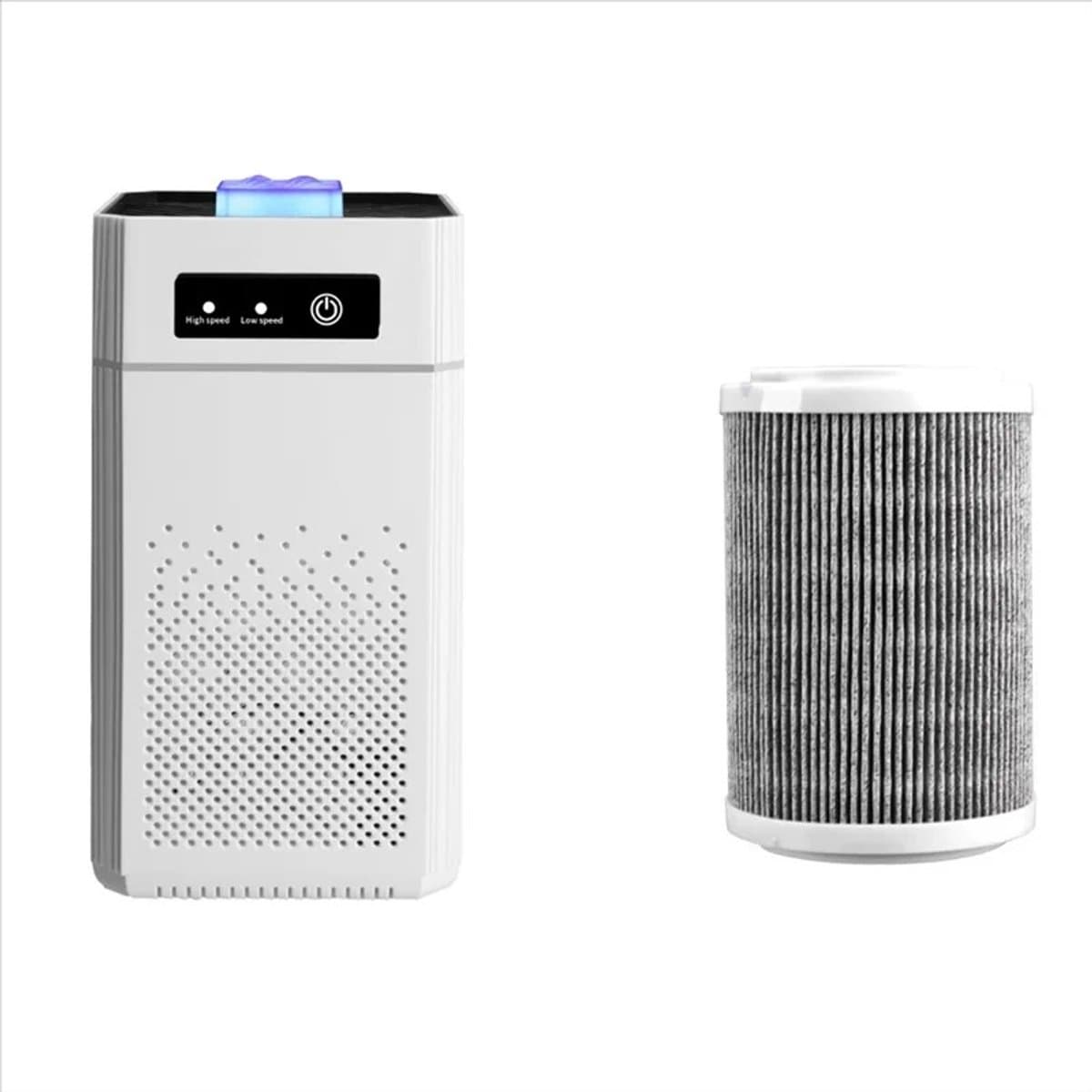 DeMoi Luchtreiniger | Air Purifier | Luchtvolume van 50 m³/u | Vervangbaar Filter | Pro Filter, Activated Carbon, Efficient HEPA | Aromatherapie | Wit — afbeelding 1