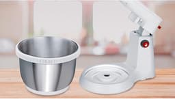 Kneedmachine met Roterende Kom (3.5L) - 400W - 5 Snelheden + Turbo - Inox Accessoires — thumbnail 2