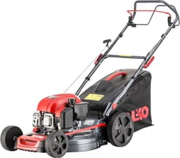 Benzine grasmaaier - Krachtige maaier - Gazon onderhoud - 4INONE functie - 46 cm maaibreedte - rood — thumbnail 2