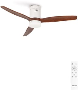 CREATE - Stille 40W plafondventilator met technische ABS bladen in verschillende maten - S - Met licht - Afstandsbediening - WIND CALM — thumbnail 1
