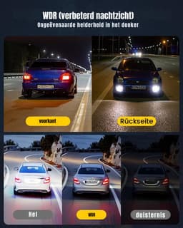 Aurixi® Dual Dashcam - Voor en Achter Camera – Auto Camera Met Nachtzicht – Zwart - 2cm x 8cm x 3cm — thumbnail 3