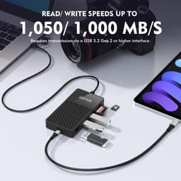 Draagbare SSD 1 TB met USB-C en SD/TF-kaartlezer voor optimale opslag — thumbnail 2