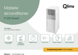 Qlima P 335 Smart - Mobiele Airco - 12000 BTU - Koelen, Ontvochtigen en ventileren - Geschikt voor ruimtes tot 107 m3 - Energielabel A — thumbnail 5