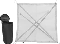 Camping Vuurplaats Driepoot - Vouwbaar RVS Kampvuur Rooster (42x42x32 cm, Zilver) — thumbnail 4