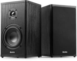 Draadloze speakers - Audizio BS20 speakerset - Luidspreker boxen met Bluetooth - Oplaadbare accu - Antraciet — thumbnail 1