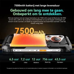 Blackview BL7000 - Smartphone 5G - 6.78 inch - Android 15 - 24GB RAM - 256GB ROM - 50MP Camera - 7500mAh - IP68 Waterdicht - NFC - OTG - GPS - FM - Oranje — thumbnail 2