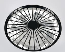 REALITY SVAERHOLT - Ventilator - Zwart - incl. 1x SMD 34 W - Afstandsbediening - Geintegreerde dimmer - Traploos instelbare lichtkleur - RGBW-kleurenwisselaar - 5 snelheidsniveaus - Geheugenfunctie - Zomer- en wintermodus - Dynamisch licht — thumbnail 1