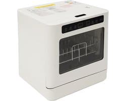 Compacte Tafelvaatwasser voor 4-6 Borden met 4 Programma's en LED-Display