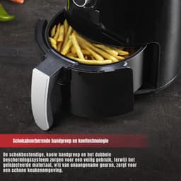 Nexvo® Mini airfryer - Airfryer - Airfryer klein - Zwart - ‎27cm x 27cm x 32cm — thumbnail 4