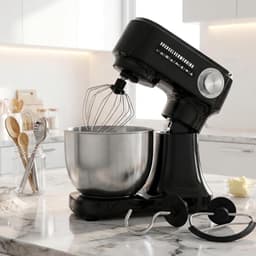 RONN® Mixer met mengkom - Mixer - Mixer met mengkom keukenmachine - Zwart - 10cm x 28cm x 32cm — thumbnail 5