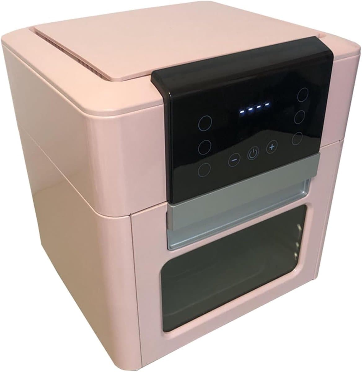 Airfryer 12 Liter - Heteluchtfriteuse Multifunctioneel - Gezond Koken - 8-in-1 Functies - 1600 Watt Vermogen - Roze — afbeelding 1