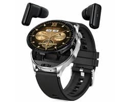Hibousee Smartwatch voor Dames en Heren (2-in-1) – Bluetooth Bellen, AMOLED scherm, Fitness- en Gezondheidstracker – iOS & Android