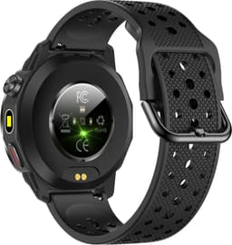 Knobbout Outdoor GPS Smartwatch – 1.43” Scherm AMOLED Scherm (466×466) – Bluetooth Bellen – Always-On Display (AOD)-Dubbele Frequentie + 6-Satelliet Locatie – Kompas, Hoogtemeter, Barometer– IP68 Waterdicht – 10 Dagen Batterijduur- Zwart — thumbnail 3