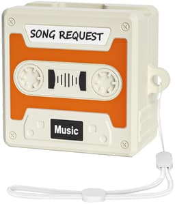 Telestore - hoesje geschikt voor Samsung Galaxy Buds4 / 4 pro soft case cover- retro cassettebandje bandje tape - TPU Beschermhoes - Samsung Galaxy Buds 4 / 4 Pro Cover - Geschikt voor Samsung Galaxy Buds 4 / 4 Pro - TPU Silicone hoesje - Oranje — thumbnail 1