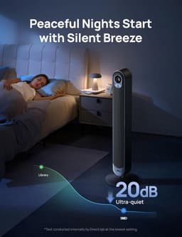 Stille Torenventilator - Met Afstandsbediening - Waaier met Timer - Huishouden — thumbnail 3