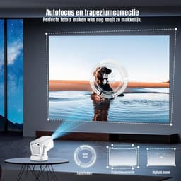 SVN® Draagbare beamer - Beamer - Projector - Mini Beamer - Wit - 20cm x 11cm x 10cm — thumbnail 3