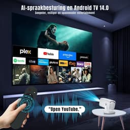 SVN® Draagbare beamer - Beamer - Projector - Mini Beamer - Wit - 20cm x 11cm x 10cm — thumbnail 2