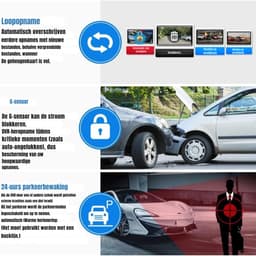 Nexvo® Dashcam Voor en Achter - Dashcam - Dashcam Voor Auto - Zwart - ‎35cm x 12cm x 9cm — thumbnail 3