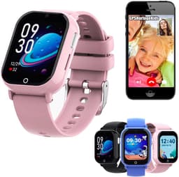 GPSHorlogeKids© - smartwatch kinderen - GPS horloge kind – kleinste model 2025 – kinder smartwatch - 4G videobellen - spatwaterdicht - SOS alarm - incl. SIM - PAX Roze — thumbnail 1