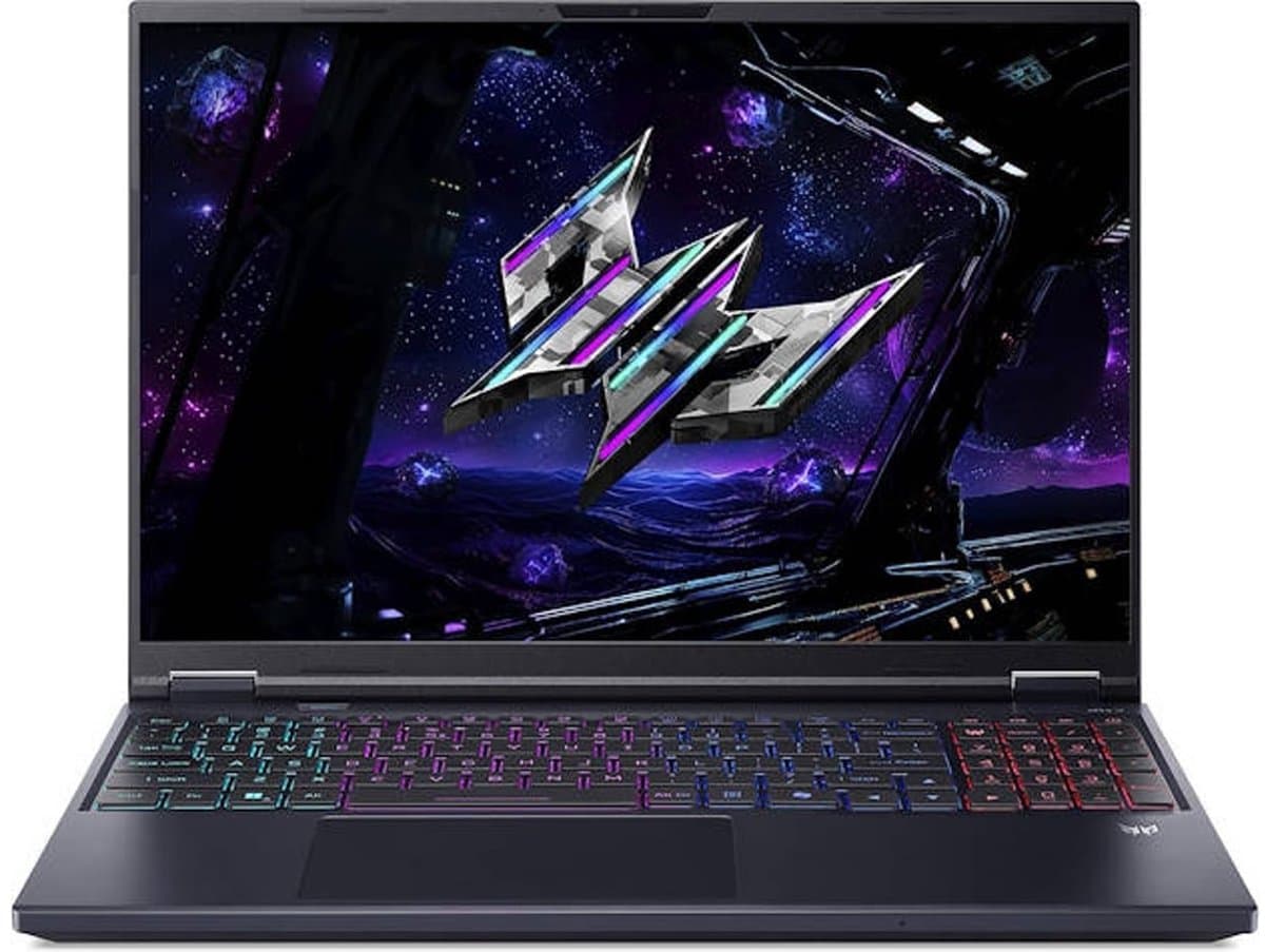"Acer Predator Helios Neo 16 AI PHN16-73-91NH Intel Core Ultra 9 275HX Laptop 40,6 cm (16"") WQXGA 64 GB DDR5-SDRAM 2 TB SSD NVIDIA GeForce RTX 5070 Ti Wi-Fi 6E (802.11ax) Windows 11 Home Zwart" — afbeelding 1