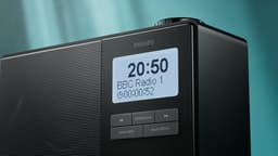 PHILIPS TAR5600/00 Radio - Digitale FM-/DAB+-tuning - IPX4-spatwaterbestendig - Groot LCD-scherm - Bluetooth 5.3 - Keukentimer - Draagbaar - Dubbele alarmen - Sleeptimer - 3.5 mm Audio uitgang voor bedrade koptelefoonDigitale FM-/DAB+-tuning — thumbnail 4