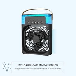 VeltroGoods - luchtkoeler - mistfunctie - plug-in mini ventilator — thumbnail 2