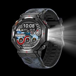 WizBay Premium Select® Smartwatch 1.39 AMOLED - CHATGPT Voice Assist - Bellen - GPS - Altitude Luchtdruk Meter - Kompas - Hart Monitor - O2 Bloeddrukmeter - Multi Sport Modi - Slaap - Message - Smartwatches - Zwarte Case - Zwarte TPU Band — thumbnail 1