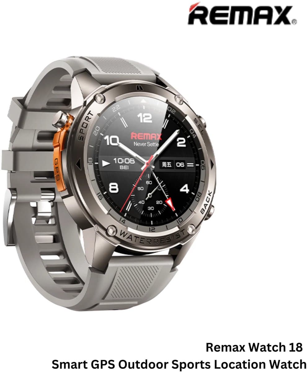 Remax WATCH18 - SmartWatch - Intelligent GPS Outdoor Sports Positioning Watch - Zilver — afbeelding 1