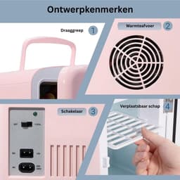 Mini Koelkast - Minibar - Skincare Fridge - Roze — thumbnail 5