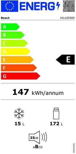 Bosch KIL425SE0 inbouw combi-koelkast 187 l E Wit — thumbnail 5