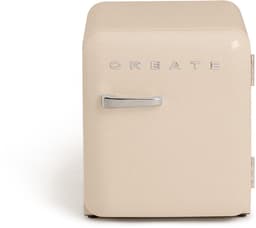 CREATE - Koelkast in retrostijl - Zand - Handvat Zilver - FRIDGE RETRO 48L — thumbnail 1