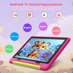 Hotlight KT1028 - Android 14 kindertablet - 10.1 inch - 14(3+11)GB RAM/64GB ROM– 5000mAh - Roze — thumbnail 4