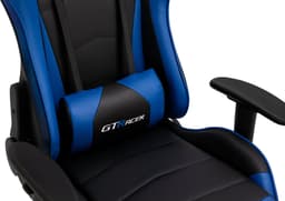 GTRacer Pro - Game Stoel - Gaming Stoel - Ergonomische Bureaustoel - Gamestoel - Verstelbaar - Gaming Chair - Zwart / Blauw — thumbnail 5