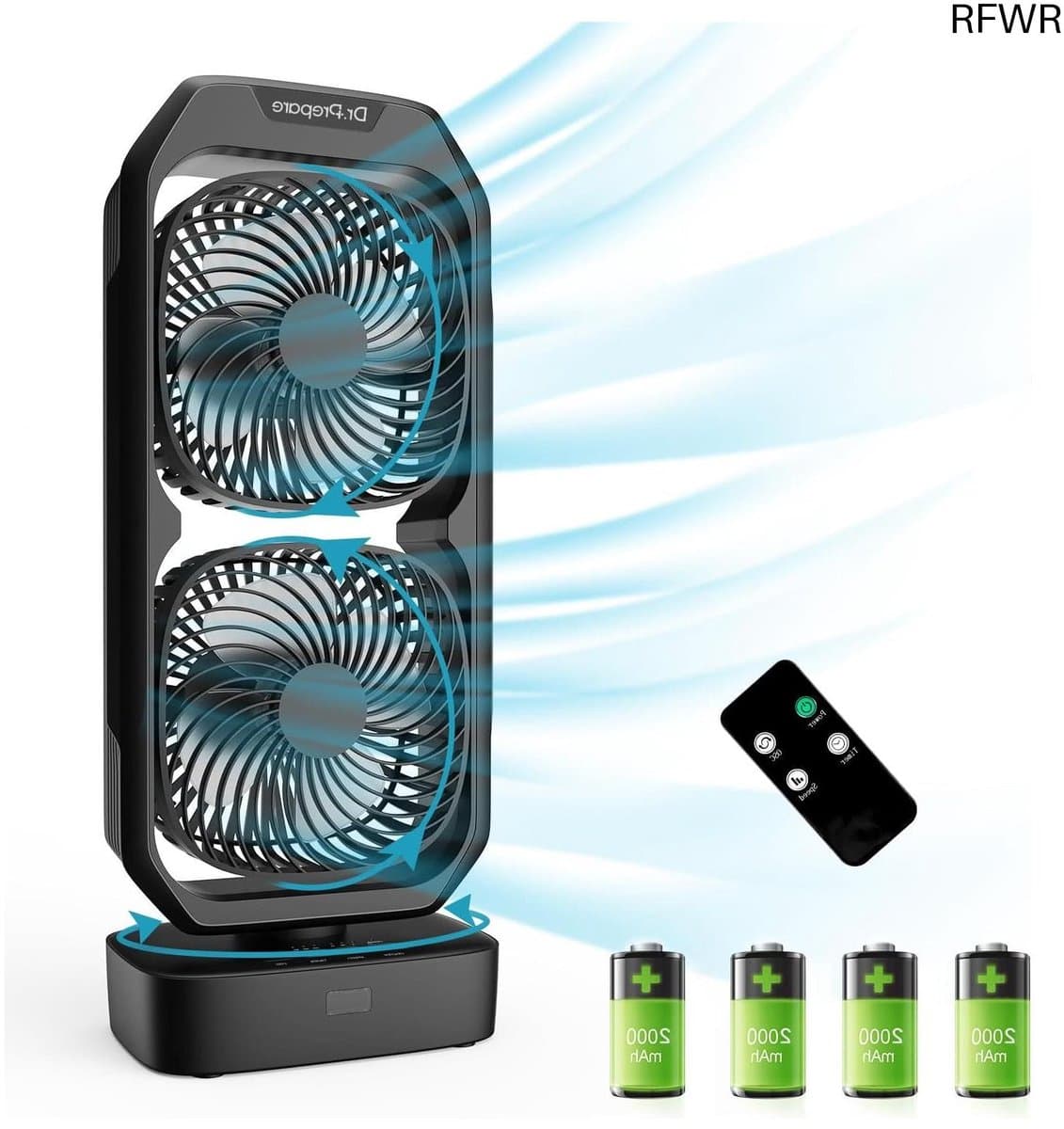 RFWR® Torenventilator met Oplaadbare Batterij - Stil en Efficiënt voor Thuis en Kantoor — afbeelding 1